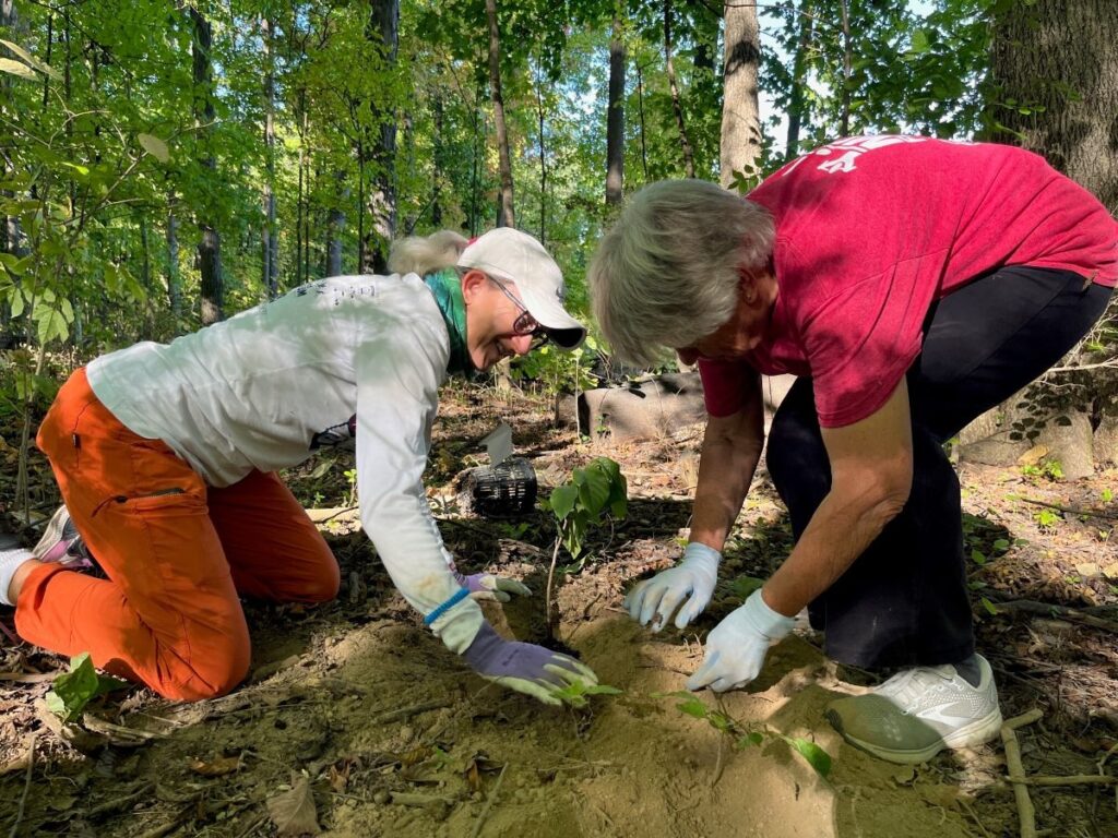 Volunteers at Carmel Clay Parks. 