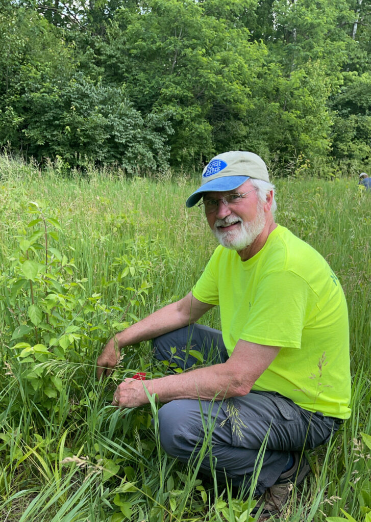 Volunteer Jim Bancroft in action at World Environment Day.