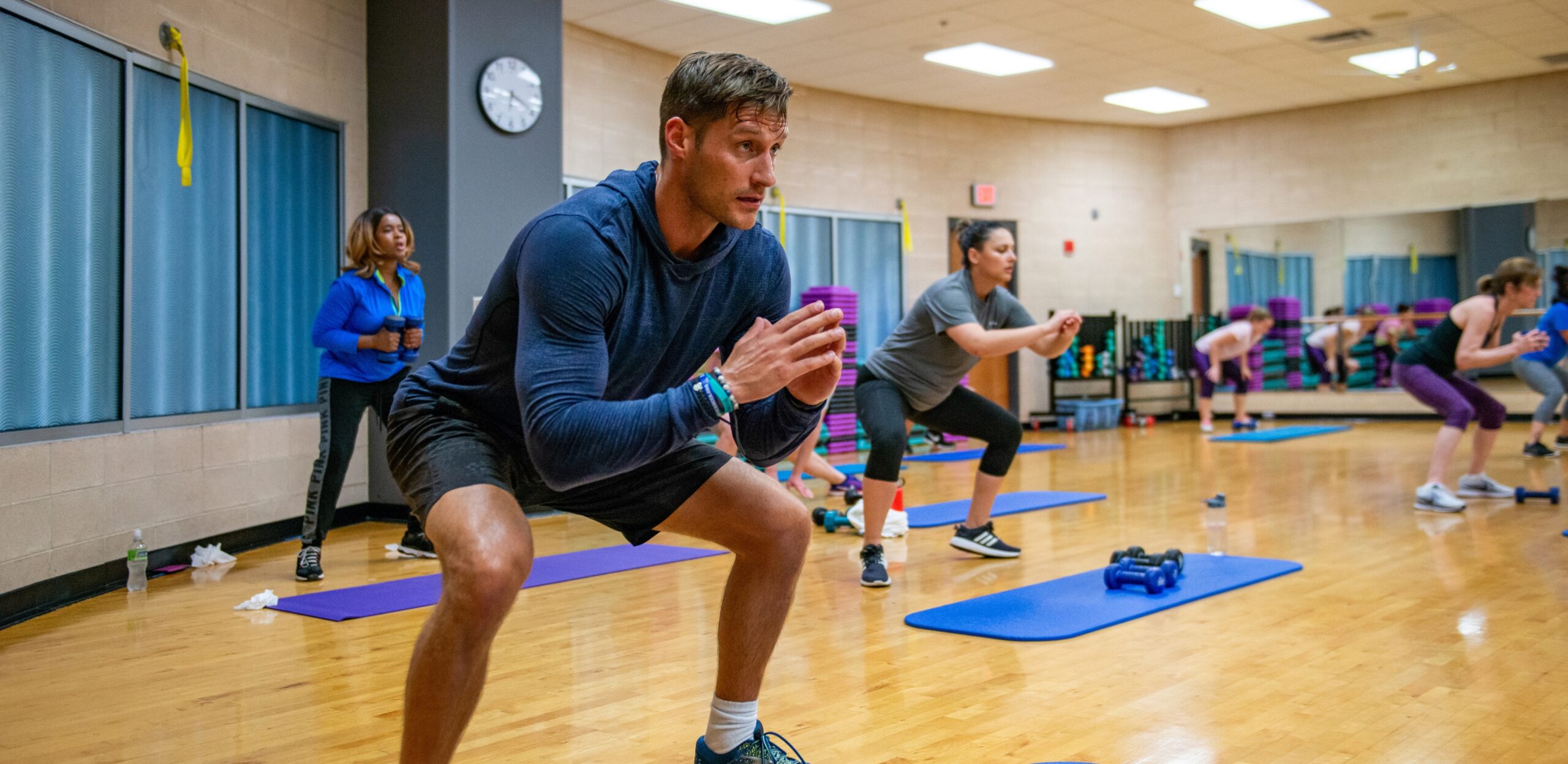 Strength fitness class at the Monon Community Center.