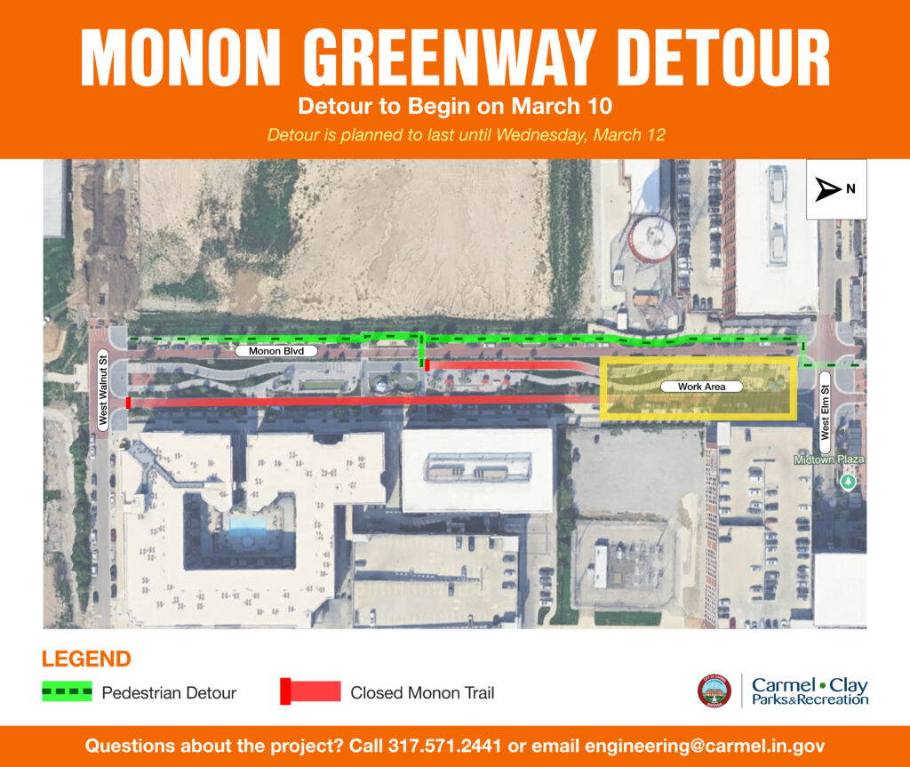 Monon Greenway Detour 2025